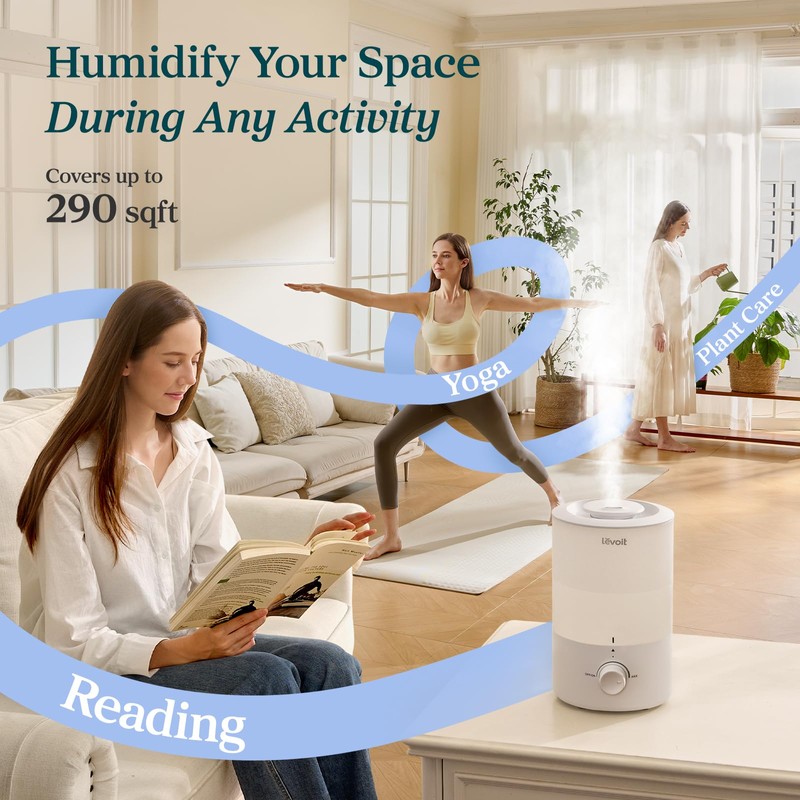 LEVOIT - Humidifiers for Bedroom - Quiet (3L Water Tank)