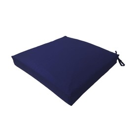 California Umbrella Foam Chair Pad Cushion (Set of 2), 18 x 18, True Blue