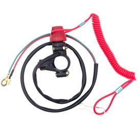 Royitay Kill Switch for 50cc 70cc 90cc 110cc 125cc 150cc 200cc 250cc ATV Dirt Bike Go Kart Pit Bike 4 Wheeler Quad Trail Bike Handlebar Mount Tether Engine