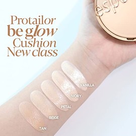 ESPOIR ProTailor Be Glow Cushion New Class 25 Tan 13g - Cushion Luminoso Vegano con Cobertura Natural, Hidratación Triple y Acabado Glow