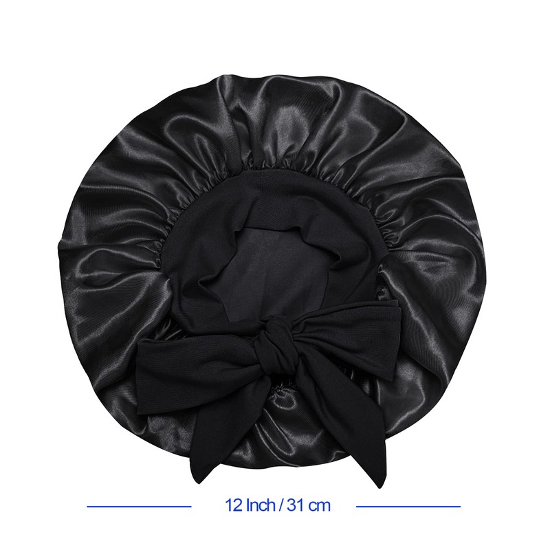 Gorro de pelo de seda satinada: 2 capó para niños