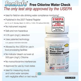 Industrial Test Systems WaterWorks 480124 Free Chlorine Test Strip, Ultra High II Range, 61 Seconds Test Time, 0-2000ppm Range (Bottle of 50) (3)