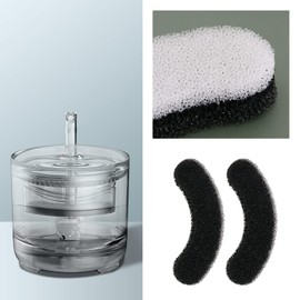 8PCS Pet Water Fountain Filters Compatible with WF050 WF060 Water Fountain Replacement Filters Cat Dog Water Dispenser Filters 11x2.8x1.7cm