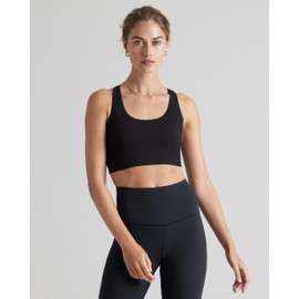 Rhone Sports Bras for Women - Revive Women's Bra - High Support, 4-Way Stretch, Wirefree, Anti-Odor, Removable Cups - Black - M