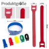 Pack of 120 Velcro Cable Ties, Cable Ties, Velcro Cable
