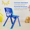 Axidou 4 Pack Premium 11" H Plastic Stackable School Chairs,