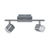 Reality Leuchten LED Deckenleuchte Roubaix R82152107, Metall, Nickel matt, Acryl
