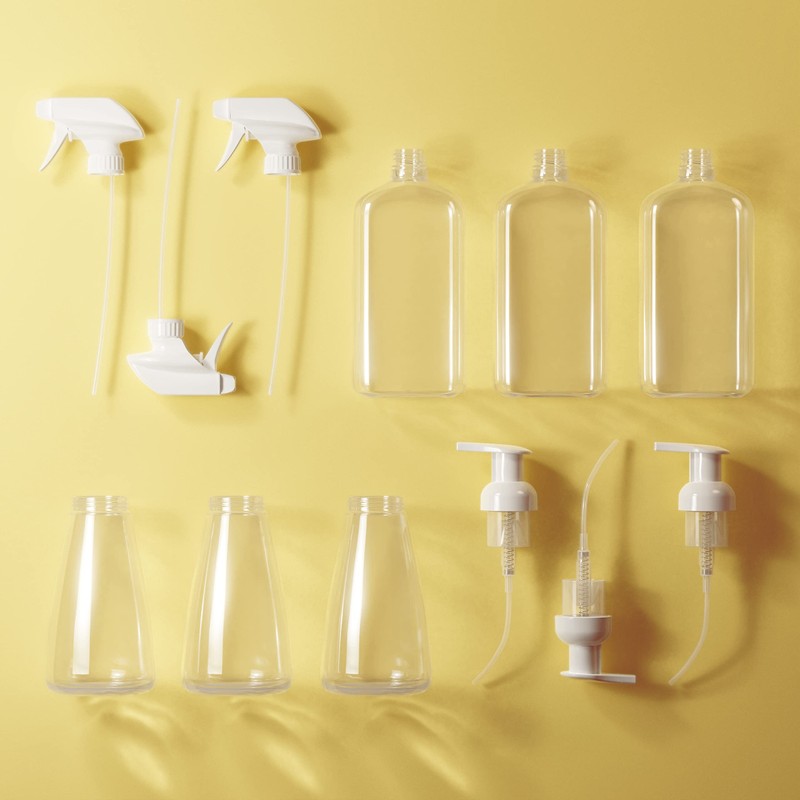 Clean Revolution Reusable Packaging Kit | Plastic Trigger Spray Bottles