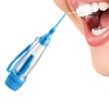 No-charge pumping oral irrigator manual water flosser 70ml (blue)