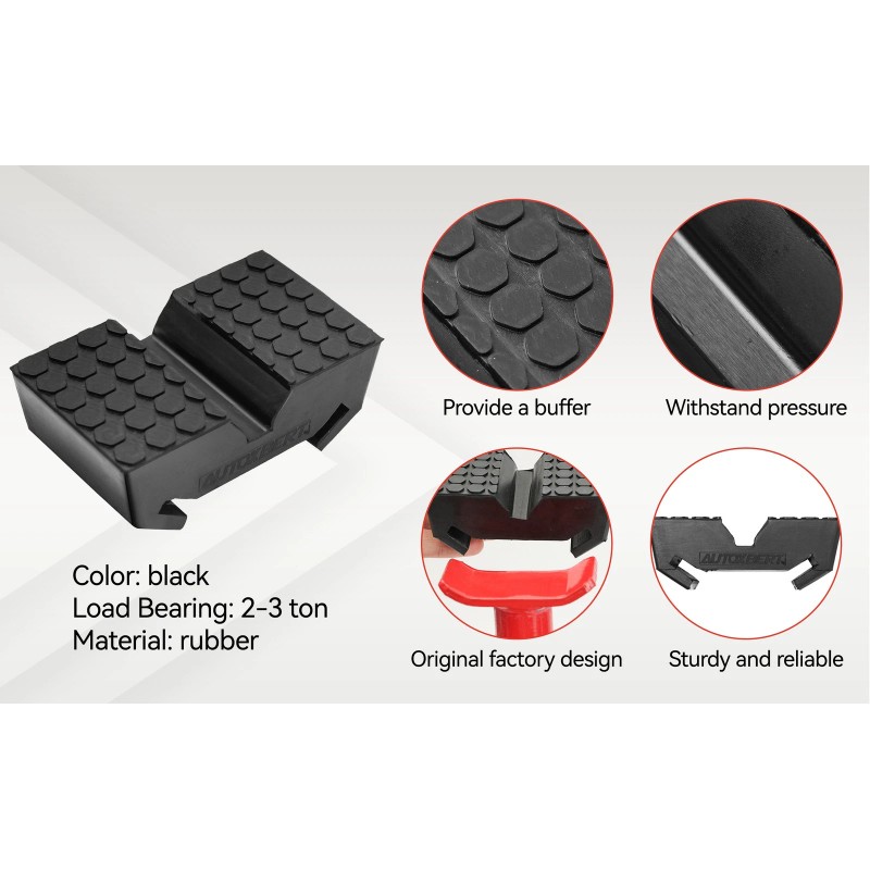 AUTOXBERT Rubber Car Axle Jack Pad Jacking Stand Pad Adapter