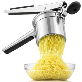 LunaCozy Large Potato Ricer, Heavy Duty Stainless Steel Potato Ricer and Masher, Press and Mash Kitchen Gadget for Potatoes and Vegetables
