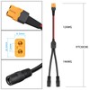 ELFCULB XT60 to DC 8mm Cable,12AWG XT60 Female to DC