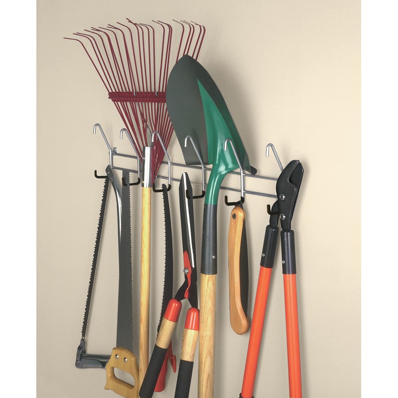 ClosetMaid Wall Mount Garage Tool Organizer Rack, Long Handle, 35538,