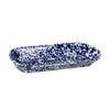 Golden Rabbit Enamelware Oval Basket, 16 x 6 inch, Cobalt