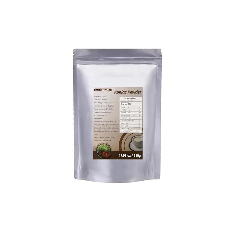 Konjac flour 17.63oz Meal substitute Rough grains for catering Instant