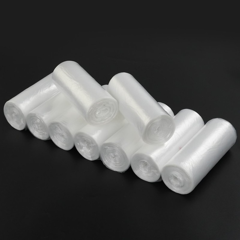 Vababa 3 Gallon Clear Small Trash Bags for Bathroom, Small