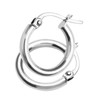 Citerna Ladies Hoop 9ct White Gold Earrings