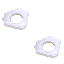 KOMBIUDA 2 Pcs Massage Tools Jade Scraper Set for Deep Tissue Massage Skin Rejuvenation