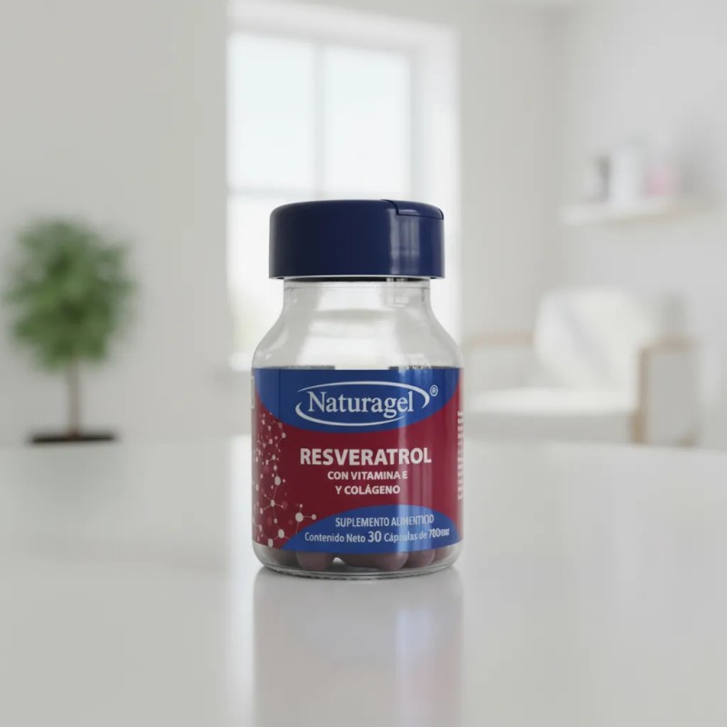 Resveratrol Con Vitamina E Y Colageno Suplemento 2 Pack