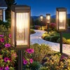 ELECLINK Solar Pathway Lights Outdoor, 8 Pack Upgraded Solar Lights