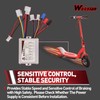 WOOSTAR Motorcycle Speed Controller 24V 500W Replacement for Electrical Scooter