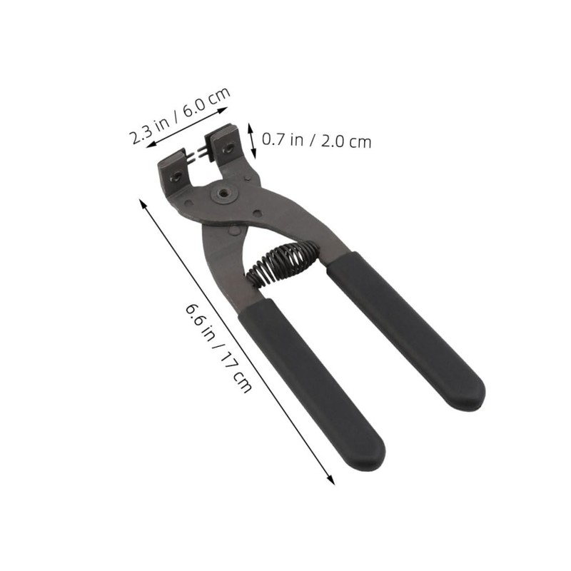 WOONEKY Handheld Leather Hole Punch Tool Ergonomic Carbon Steel Pliers