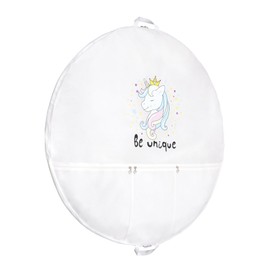 Girls Tutu Garment Bag for Ballet Costume 40x2 inch with 3 front pockets on the front to carry accessories. Dance Bag with Hanger Loops at both ends of Bag BE UNIQUE UNICORN LOGO