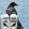 BDPWSS Crow Socks Raven Bird Lover Gift Just a Girl