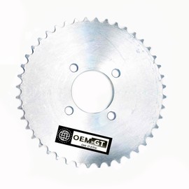 OEM-GT 44 Tooth Rear Sprocket for Mini Bike/Go Kart, 40/41/420 Chain, Fits Live Axles.