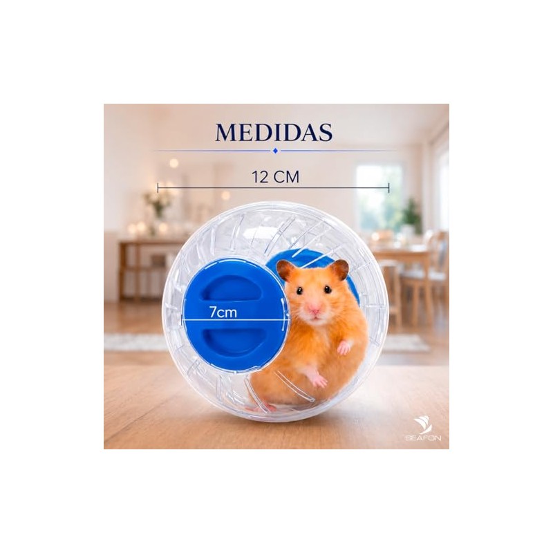 SEAFON Esfera para Hamster De 12 cm, Plástico Resistente a