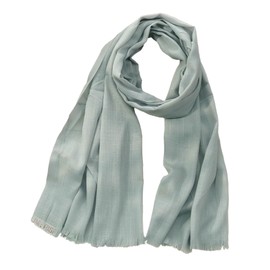 Canxiaoba Women's Cotton Scarves Lady Light Soft Fashion Solid Scarf Wrap Shawl (Grey blue)