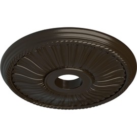 Ekena Millwork CM20BE1SHF Berkshire Ceiling Medallion, 20 1/8"OD x 3 7/8"ID x 1 7/8"P, Hand-Painted Stone Hearth