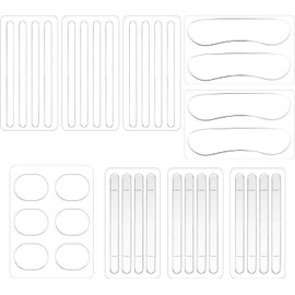 9 Almohadillas Transparentes Para Talón, Protectores De Silicona Transparente Para Talón, Forros De Silicona Para Mujer, Almohadillas Para Zapatos Sueltos, Plantillas Autoadhesivas Antidesliza