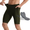 Wulibike Cycling Shorts Men Padded:Tights Highly Elastic Breathable Quick-Drying Road