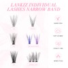 LANKIZ Lash Clusters 72 Pcs DIY Lash Extensions Individual Lashes