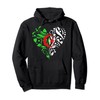 Love Algeria Art Design Heart Flag Pullover Hoodie