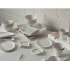 WASARA DM-003R Square Plates (Small), Pack of 12 (1 Bag)