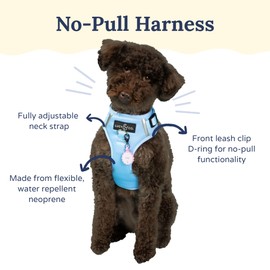 Lucy & Co. The Denim No-Pull Dog Harness – Size X-Large – Vest to Stop Pulling & Walk Easy – Comfortable Leash Training Product w/Adjustable Chest & Neck Straps