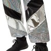 dressforfun Men's Costume Retro 80s 90s Disco Jogging Suit, silver