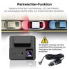 Lescars Autokamera Dashcam: 4K-UHD-Dashcam mit GPS, 1,47″ IPS-Display, G-Sensor, Parkwächter,
