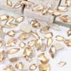 2120 Pcs Champagne Gold Crystal Nail Charms Rhinestones Round Beads