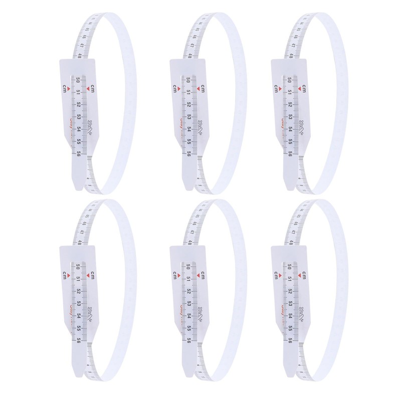TEHAUX 6pcs Head Measuring Tape, 22 inch Infant Head Circumference