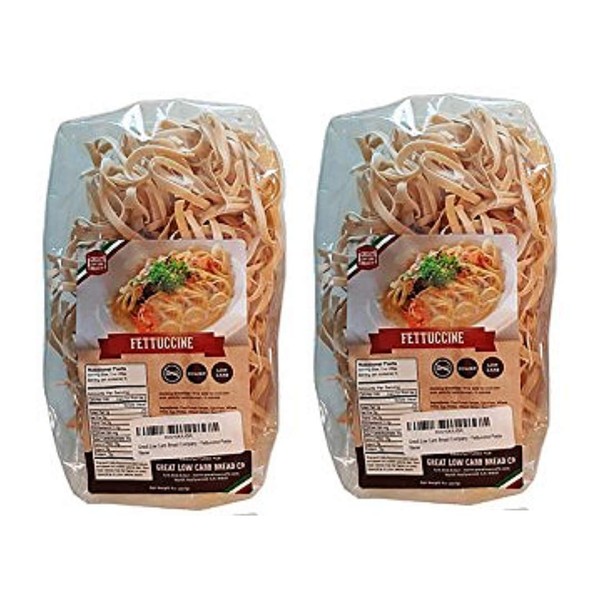 Great Low Carb Bread Company - Fettuccine Pasta, 8 ounces - 2 Packs