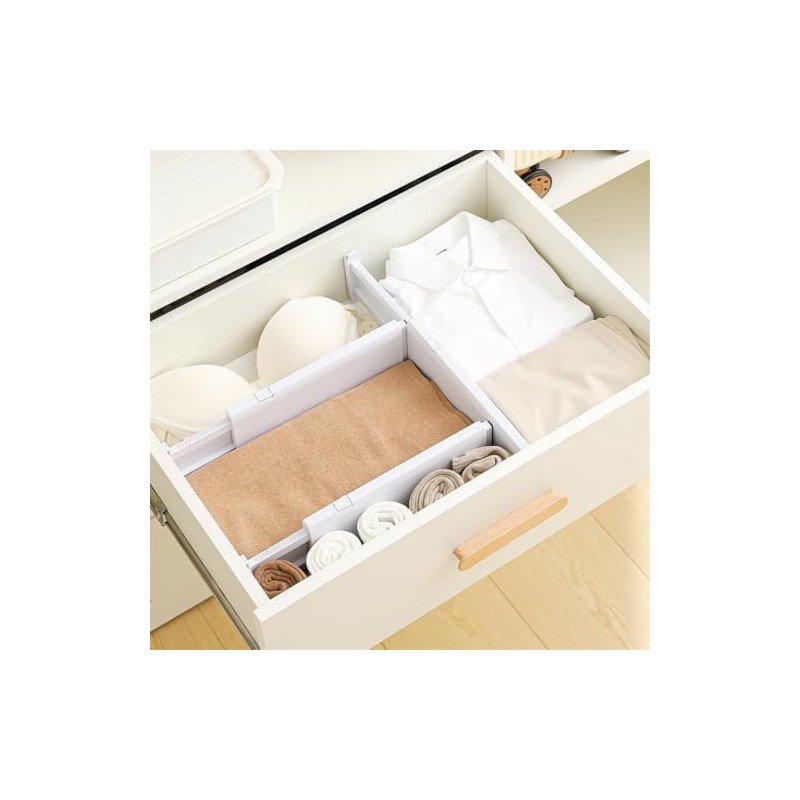 3 Pack Drawer Dividers Adjustable 28.5-44 cm Drawer Organiser Drawer