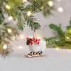 Sheep On Skis Hanging Decoration