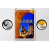 Tin Sign with Retro Carcassonne France Medieval Travel Design 20