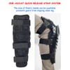 RIDBIKER Motorcycle Knee Shin Guards, Long Leg Protection Crash Proof