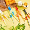 Nuanchu 6 Pairs Ninja Training Chopsticks for Kids Adults Beginners