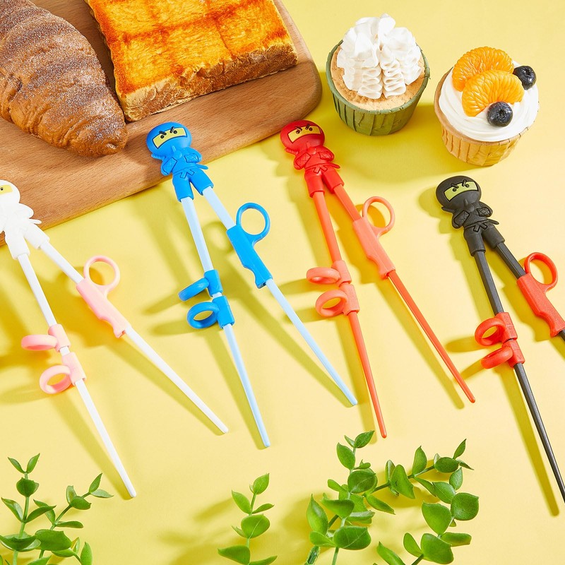 Nuanchu 6 Pairs Ninja Training Chopsticks for Kids Adults Beginners