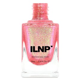 ILNP Pink Flamingo - Iridescent Hot Pink Holographic Jelly Nail Polish
